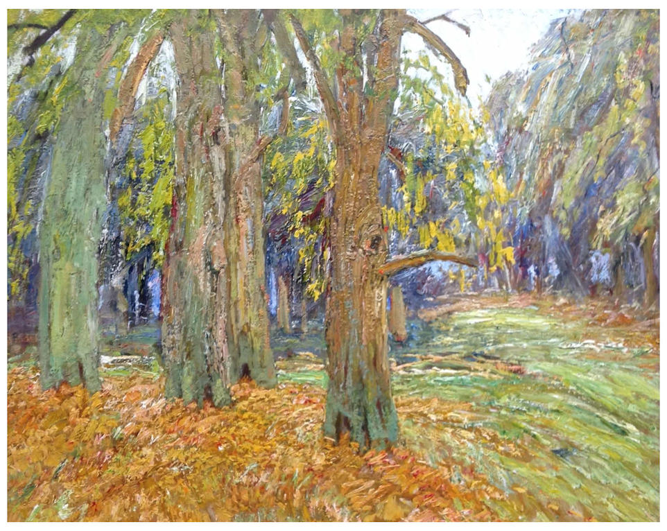 Anton dejong dutch painter: Trees 9