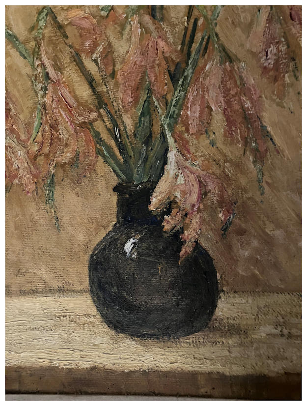 Anton dejong dutch painter: Flowers in vase 2