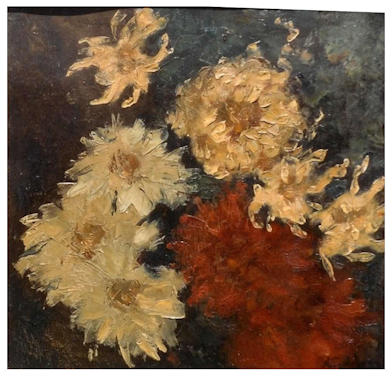 Anton dejong dutch painter: Flowers 2
