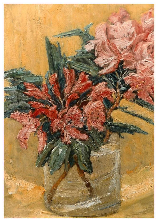 Anton dejong dutch painter: Flowers in vase