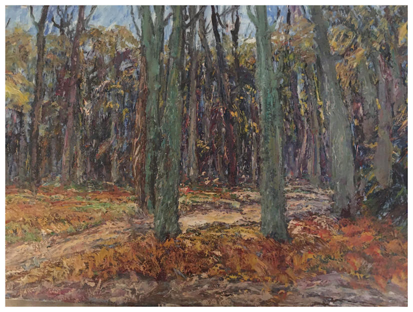 Anton dejong dutch painter: Trees 3