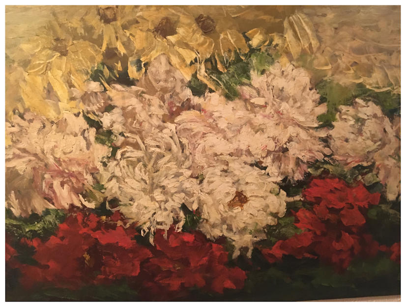 Anton dejong dutch painter: Flowers