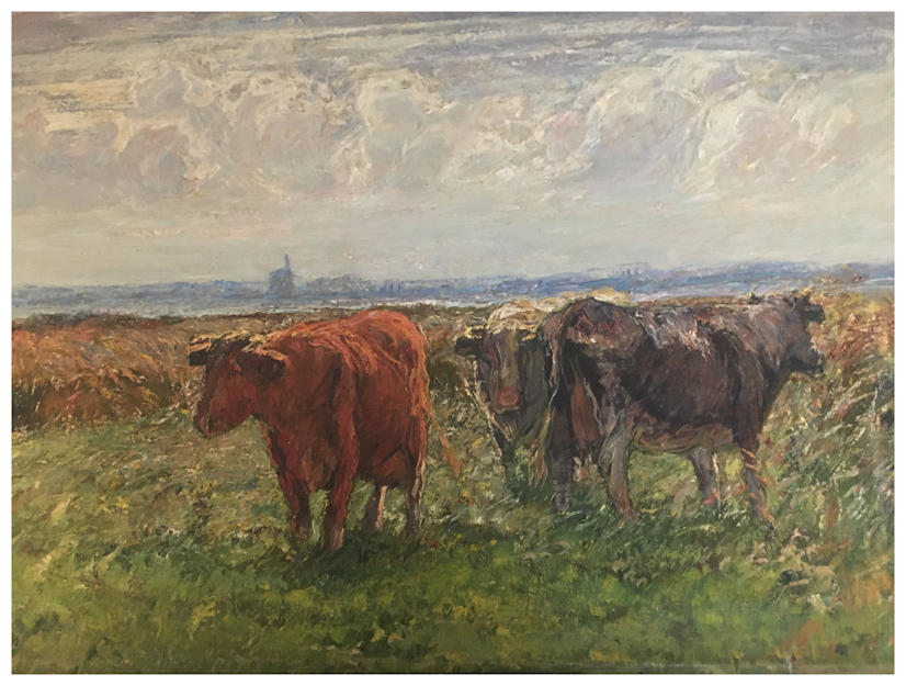 Anton dejong nederlandse schilder: Koeien. 