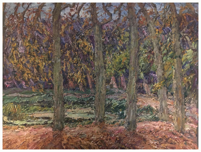 Anton dejong dutch painter: Trees 6